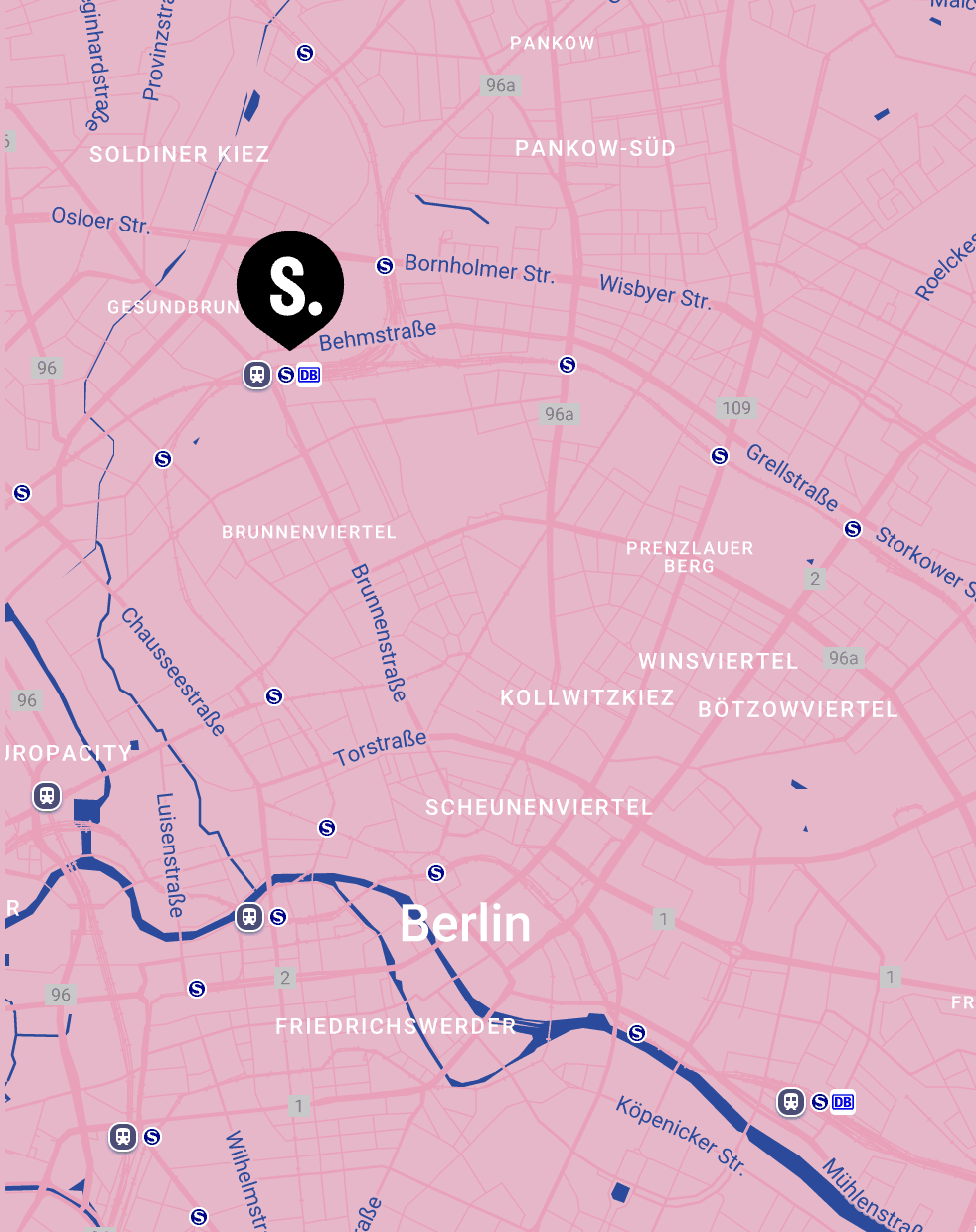 Onlinekarte STAYERY Berlin-Gesundbrunnen
